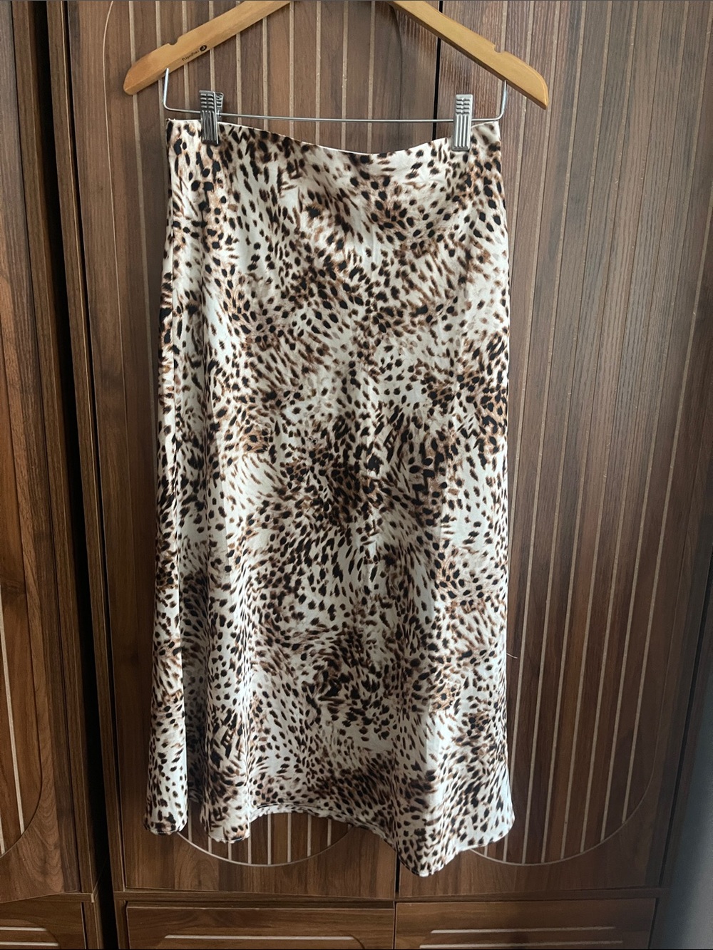 LOFT Animal Print Cheetah Leopard Silk Maxi Skirt